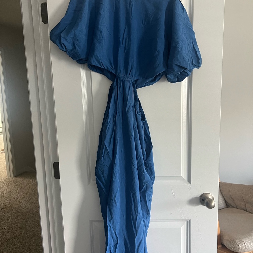 Elegant Blue Women's Dress